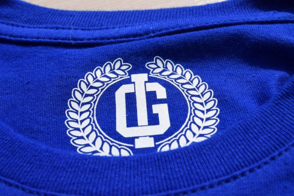 ISEGRIM Herren - T-Shirt Dripping Blau