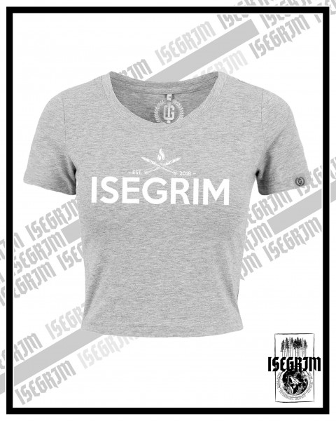 ISEGRIM Damen / Cropped Shirt grau