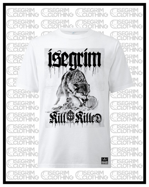 T-Shirt Killed weiß