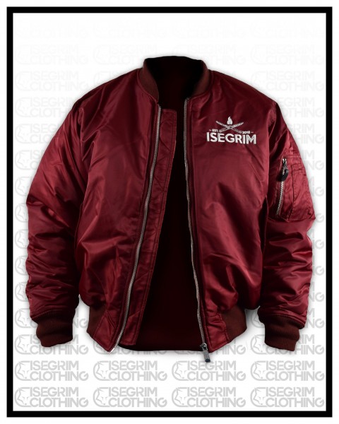 Isegrim Bomber Jacket burgundy