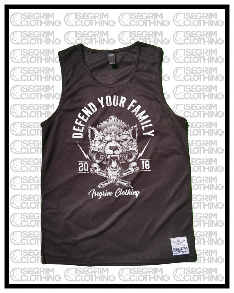 Tank Top Men schwarz Defend your Family