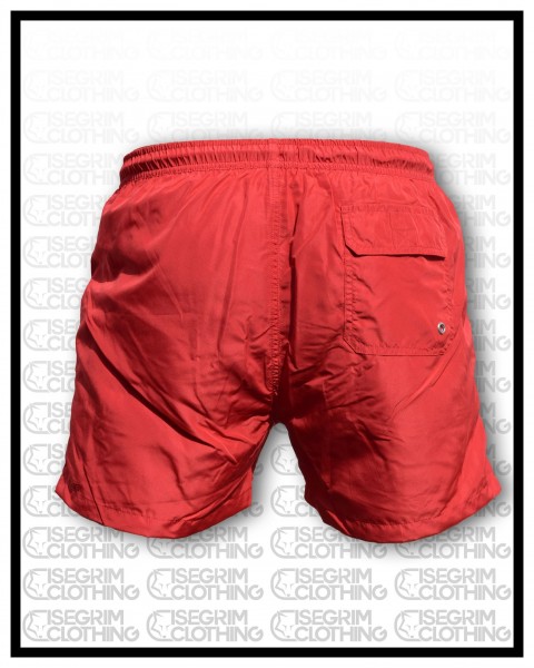 ISEGRIM Shorts 2Stripes Rot