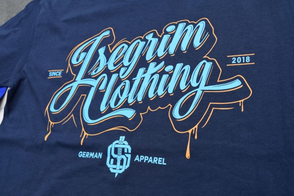 ISEGRIM Herren - T-Shirt Isegrim Clothing Dunkelblau