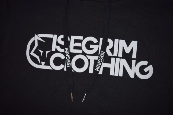 ISEGRIM Hoodie Logo Schwarz