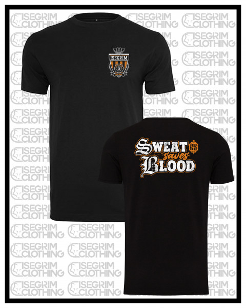T-Shirt schwarz Sweat saves Blood